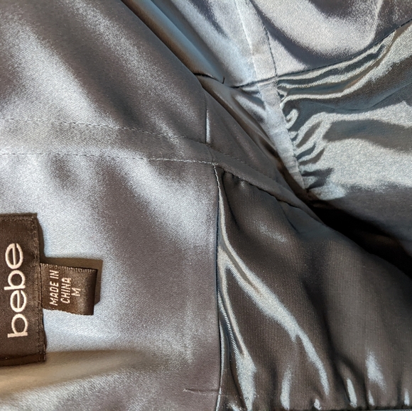 Blue Satin bebe Cocktail dress - Picture 4 of 7